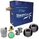 SteamSpa Royal 12 KW QuickStart Acu-Steam Bath Generator Package with Built-in Auto Drain in Brushed Nickel