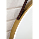 James Martin Annapolis 27.6" Round Anti-Fogging LED Mirror Brushed Gold 911-M27.6-BGD