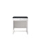 James Martin Athens 30" Countertop Unit Makeup Counter Glossy White with 3 cm Charcoal Soapstone Quartz Top E645-DU30-GW-3CSP