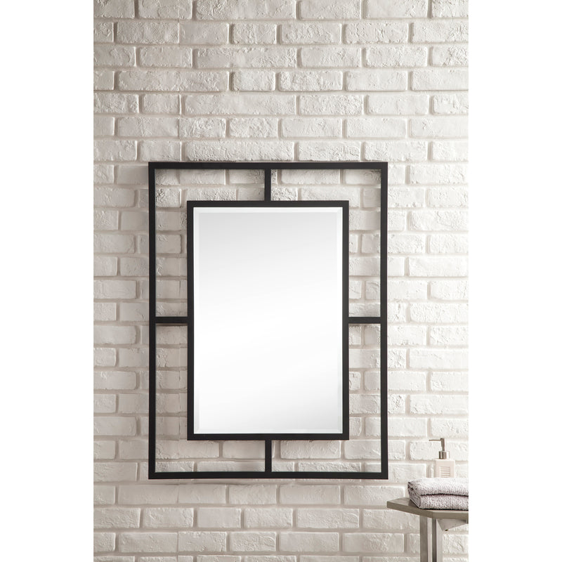 James Martin Boston 30" Rectangular Mirror Matte black 105-M30-MBK