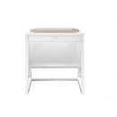 James Martin Athens 60" Double Vanity Cabinet Glossy White with 3 cm Ethereal Noctis Top E645-V60D-GW-3ENC