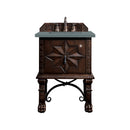 James Martin Balmoral 26" Single Vanity Cabinet Antique Walnut with 3 cm Cala Blue Quartz Top 150-V26-ANW-3CBL