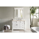 James Martin Brookfield 48" Bright White Single Vanity with 3 cm Eternal Marfil Quartz Top 147-V48-BW-3EMR