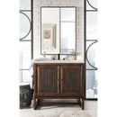 James Martin Athens 36" Single Vanity Cabinet Mid Century Acacia with 3 cm Eternal Marfil Top E645-V36-MCA-3EMR