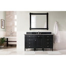 James Martin Brittany 60" Single Vanity Black Onyx with 3 cm Gray Expo Quartz Top 650-V60S-BKO-3GEX