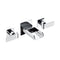 ALFI Brushed Nickel Widespread Wall Mounted Modern Waterfall Bathroom Faucet AB1796-BN