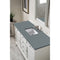 James Martin Providence 60" Single Vanity Cabinet Bright White with 3 cm Cala Blue Quartz Top 238-105-V60S-BW-3CBL