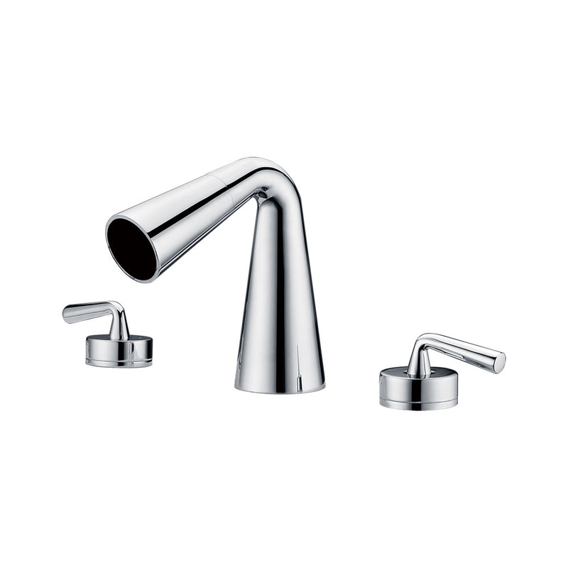 ALFI Brushed Nickel Widespread Cone Waterfall Bathroom Faucet AB1790-BN