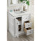 James Martin De Soto 30" Single Vanity Bright White with 3 cm Eternal Jasmine Pearl Quartz Top 825-V30-BW-3EJP