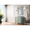 James Martin Brittany 36" Sage Green Single Vanity with 3 cm Eternal Jasmine Pearl Quartz Top 650-V36-SGR-3EJP