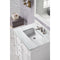 James Martin Bristol 30" Single Vanity Bright White with 3 cm Arctic Fall Solid Surface Top 157-V30-BW-3AF