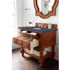 James Martin Castilian 36" Single Vanity Cabinet Aged Cognac with 3 cm Charcoal Soapstone Quartz Top 160-V36-ACG-3CSP