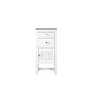 James Martin Athens 15" Cabinet with Drawers and Door Glossy White with 3 cm Eternal Serena Top E645-B15R-GW-3ESR