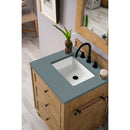 James Martin Copper Cove 26" Single Vanity Cabinet Driftwood Patina with 3 cm Cala Blue Quartz Top 300-V26-DRP-3CBL