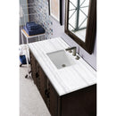 James Martin Portland 48" Single Vanity Burnished Mahogany with 3 cm Arctic Fall Solid Surface Top 620-V48-BNM-3AF