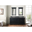 James Martin Brookfield 72" Antique Black Double Vanity with 3 cm Gray Expo Quartz Top 147-114-5731-3GEX