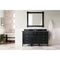 James Martin Brittany 60" Single Vanity Black Onyx with 3 cm Charcoal Soapstone Quartz Top 650-V60S-BKO-3CSP