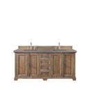 James Martin Providence 72" Double Vanity Cabinet Driftwood with 3 cm Grey Expo Quartz Top 238-105-5711-3GEX