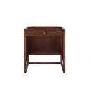 James Martin Athens 30" Single Vanity Cabinet Mid Century Acacia with 3 cm Gray Expo Quartz Top E645-V30-MCA-3GEX