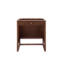 James Martin Athens 30" Single Vanity Cabinet Mid Century Acacia with 3 cm Cala Blue Top E645-V30-MCA-3CBL