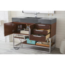 James Martin Columbia 48" Single Vanity Coffee Oak with Dusk Gray Glossy Composite Top 388-V48-CFO-BN-DGG