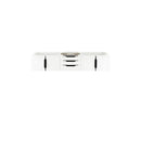 James Martin Mercer Island 72" Vanity Glossy White Matte Black 389-V72S-GW-MB