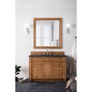 James Martin Bristol 48" Single Vanity Saddle Brown with 3 cm Charcoal Soapstone Quartz Top 157-V48-SBR-3CSP