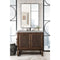 James Martin Athens 36" Single Vanity Cabinet Mid Century Acacia with 3 cm Eternal Serena Top E645-V36-MCA-3ESR