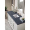 James Martin Providence 60" Single Vanity Cabinet Bright White with 3 cm Charcoal Soapstone Quartz Top 238-105-V60S-BW-3CSP