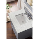 James Martin Palisades 30" Single Vanity Silver Gray with 3 cm Eternal Jasmine Pearl Quartz Top 527-V30-SL-3EJP