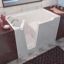 MediTub Walk-In 36" x 60" Left Drain White Whirlpool Jetted Walk-In Bathtub