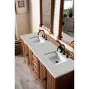 James Martin Providence 72" Double Vanity Cabinet Driftwood with 3 cm Eternal Serena Quartz Top 238-105-5711-3ESR