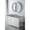 James Martin Copper Cove Encore 48" Single Vanity Bright White with 3 cm Gray Expo Quartz Top 301-V48-BW-3GEX