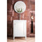 James Martin Britannia 24" Single Vanity Cabinet Glossy White with White Glossy Resin Countertop E652-V24-GW-WG