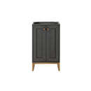 James Martin Chianti 20" Single Vanity Cabinet Mineral Grey Radiant Gold E303-V20-MG-RGD