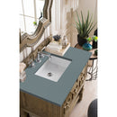 James Martin Castilian 36" Single Vanity Empire Gray with 3 cm Cala Blue Quartz Top 160-V36-EG-3CBL