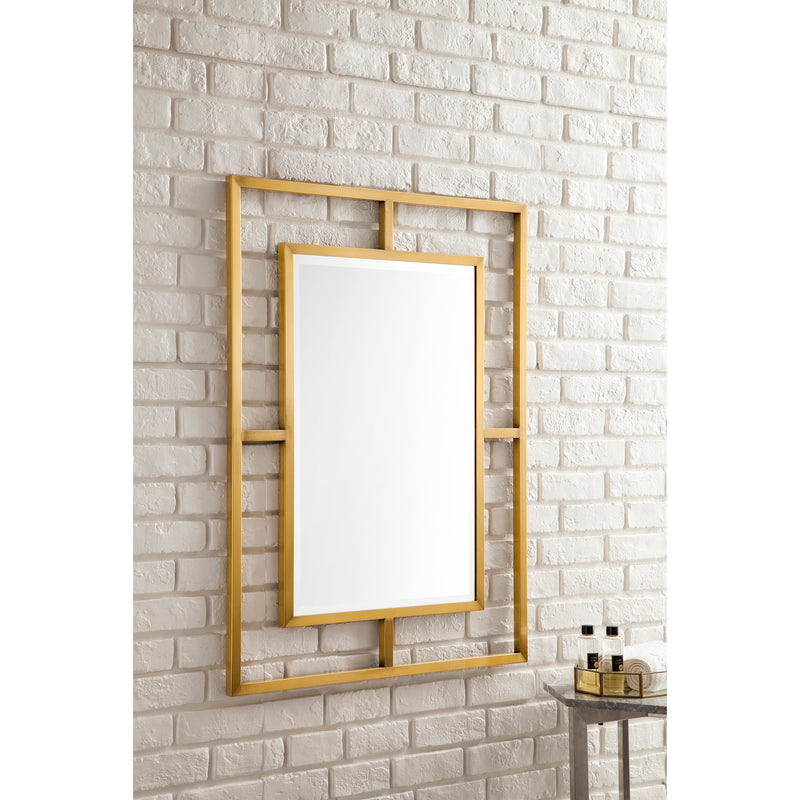 James Martin Boston 30" Rectangular Mirror Radiant Gold 105-M30-RGD