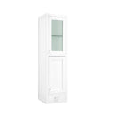 James Martin Addison 36" Single Vanity Cabinet Glossy White with 3 cm Cala Blue Top E444-V36-GW-3CBL