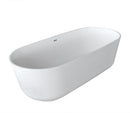 Atlantis Whirlpools Asaro 32" x 71" Artificial Stone Freestanding Bathtub