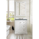 James Martin De Soto 30" Single Vanity Bright White with 3 cm Cala Blue Quartz Top 825-V30-BW-3CBL