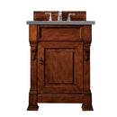 James Martin Brookfield 26" Warm Cherry Single Vanity with 3 cm Grey Expo Quartz Top 147-114-V26-WCH-3GEX