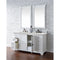 James Martin Providence 60" Double Vanity Cabinet Bright White with 3 cm Eternal Jasmine Pearl Quartz Top 238-105-V60D-BW-3EJP