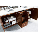 James Martin Metropolitan 72" Double Vanity American Walnut with 3 cm Classic White Quartz Top 850-V72-AWT-3CLW