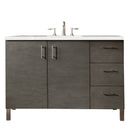 James Martin Metropolitan 48" Single Vanity Silver Oak with 3 cm Eternal Serena Quartz Top 850-V48-SOK-3ESR