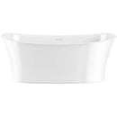 Bemma Lago 62" L x 29.87" W Freestanding Soaking Solid Surface Bathtub