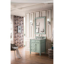 James Martin Brittany 30" Single Vanity Sage Green with 3 cm Eternal Serena Quartz Top 650-V30-SGR-3ESR