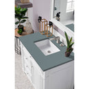 James Martin Bristol 36" Single Vanity Bright White with 3 cm Cala Blue Quartz Top 157-V36-BW-3CBL