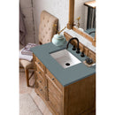 James Martin Savannah 36" Single Vanity Cabinet Driftwood with 3 cm Cala Blue Quartz Top 238-104-5511-3CBL