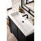 James Martin Britannia 39.5" Single Vanity Cabinet Black Onyx with White Glossy Resin Countertop E652-V39.5-BKO-WG