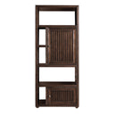 James Martin Athens 30" Bookcase Linen Cabinet double-sided Mid Century Acacia E645-BLC30-MCA